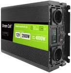 Green Cell Przetwornica napicia PowerInverter LCD 12 V 2000W/40000W Przetwornica