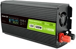Green Cell Przetwornica napicia PowerInverter LCD 12 V 500W/1000W Przetwornica