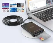 CONCEPTRONIC Dual-Interf. Smart-ID Kartenleser USB-A schwarz
