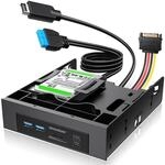 GRAUGEAR USB-HUB+Kartenleser Frontpanel m. 2,5" SSD Rahmen