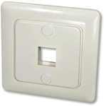 LINDY Wandanschlussdose f.1 Keystone Wand DE Abdeckung 80x80