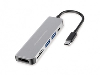 CONCEPTRONIC 6-1 Dock USB-C->HDMI/2xUSB-A/SD/TF/+ 15cm gr