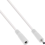 InLine&reg; DC Verl&auml;ngerungskabel, 3,5 x 1,35 mm, AWG 18, wei&szlig;, 2 m