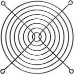 InLine&reg; L&uuml;ftergitter Metall, schwarz, 140x140mm