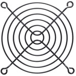 InLine&reg; L&uuml;ftergitter Metall, schwarz, 92x92mm