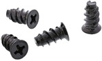 InLine&reg; L&uuml;fterschrauben, 5,0x10,0mm, schwarz 50er Pack