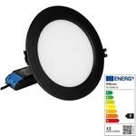LED Panel Rund 12W RGB-WW mit Funk und WLAN schwarz*Milight/Miboxer*