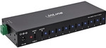 InLine&reg; USB 3.2 Gen.1 Industrie-Hub, USB-C, 10-Port, mit Netzteil