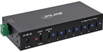InLine&reg; USB 3.2 Gen.1 Industrie-Hub, USB-C, 7-Port, mit Netzteil