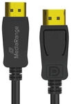 MediaRange DisplayPort Kabel, Ver. 2.1, 40 Gbps, 2.0m, sw