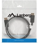 LANBERG Displayport M/M 19 PIN V1.2 Kabel 1,0m 4K schwarz