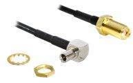 DELOCK HF Kabel SMA -> TS-9 90&deg; Bu/St 0.17m