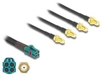 DELOCK Kabel mini FAKRA Z Buchse quad zu 4 x SMA Buchse TypA