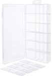 InLine&reg; Kleinteilebox, 18 F&auml;cher, Abmessungen: 207x110x27mm, transparent