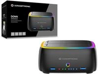 CONCEPTRONIC Festplattengeh&auml;use 2.5/3.5"HDD/SSD 2xUSB-A sw