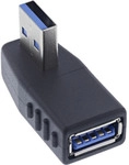 InLine&reg; USB 3.2 Gen.1 Adapter, Stecker A auf Buchse A, gewinkelt 270&iuml;&iquest;&frac12;