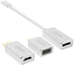 InLine&reg; USB Display Konverter Set 6-in-1, 4K/60Hz silber