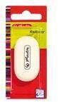 Herlitz Radierer Speckgummi oval f&uuml;r Graphit wei&szlig; Blister