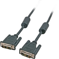 DVI-D Single Link Kabel, 2x DVI-D 18+1, St.-St., AWG 30, 3,0m, schwarz