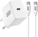 Ladeger&auml;t 20W USB-C Set PD3.0 GaN QC3.0, inkl. 2m USB-C Ladekabel wei&szlig;
