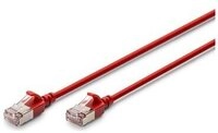 DIGITUS Patchkabel CAT 6A F/FTP Slim 0,50m rot 10 St&uuml;ck