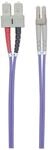INTELLINET LWL Anschlusskabel LC/SC 1m Multimode OM4 lila