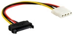 InLine&reg; SATA Stromadapterkabel, 15pol SATA Buchse an 4pol Stecker, 0,15m