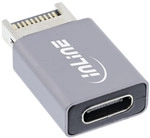 InLine&reg; USB 3.2 Adapter, intern USB-E Frontpanel Stecker zu USB-C Buchse