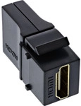 InLine&reg; HDMI Keystone Snap-In Einsatz 4K/60Hz, HDMI A Buchse/Buchse, gewinkelt