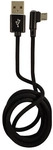 LC-Power LC-C-USB-MICRO-1M-2 USB A zu Micro-USB Kabel, schwarz, gewinkelt, 1m