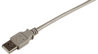 USB2.0 Anschlusskabel A-A, St.-St., 1,0m, grau, Classic