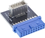 InLine&reg; USB 3.0 zu USB 3.1 Frontpanel Key-B Adapter intern