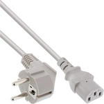 InLine&reg; Netzkabel, Schutzkontakt gewinkelt auf Kaltger&auml;testecker C13, 1,5m,...