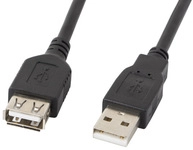 LANBERG USB-A Verl&auml;ngerungskabel M/F 2.0 5,0m schwarz
