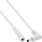 InLine&reg; DC Verl&auml;ngerungskabel, Winkelstecker, 4,0 x 1,7 mm, wei&szlig;, 2 m