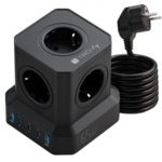 5-fach USB Ladew&uuml;rfel 2xUSB-A 3xUSB-C?, schwarz GaN 65W