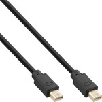 InLine&reg; Mini DisplayPort 1.4 Kabel, Stecker / Stecker schwarz/gold, 1m
