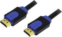 Logilink HDMI-Kabel Ethernet A -> A St/St 3.00m Gold