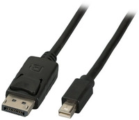 Mini DisplayPort ? DisplayPort Kabel, St-St, 2m, schwarz
