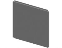 ENOC R&uuml;ckwand f.6HE W3 BS-W3 6-S Wandschrankserie schwarz 57471
