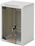 Triton RBA-04-AS3-CAX-C1 10 Wandschrank 4HE, Glast&uuml;r, grau