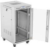 LANBERG 19" 22U 600x800 freist. LCD Glast&uuml;r V2 (FlatPack) gr (Speditionsversand)