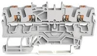 WAGO 2202-1401 4-Leiter-Durchgangsklemme,mit Dr&uuml;cker,2,5mm&sup2;,grau