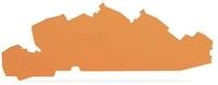 WAGO 2205-7692 Abschluss-und Zwischenplatte, orange