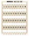 WAGO 209-566 WSB-Beschriftungskarte, als Karte, bedruckt,wei&szlig;