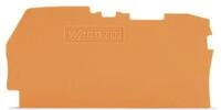 WAGO 2102-1292 Abschluss-und Zwischenplatte,0,8 mm dick,orange