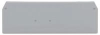 WAGO 281-334 Abschluss-und Zwischenplatte,2,5 mm dick,grau