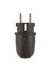 ABL Original Winkelstecker 100000040 SCHUKO & fr-be Gummi (TPE) schwarz IP44