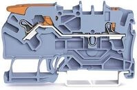 WAGO 2102-5204 2-Leiter-Durchgangsklemme,mit Hebel und Dr&uuml;cker,2,5mm&sup2;,blau