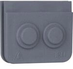 KOPP APWG Kabel-28 3216.2800.4 Einf&uuml;hrung 2fach blue Electric grau